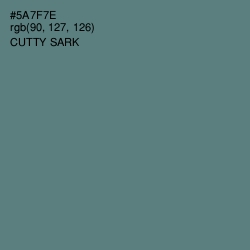 #5A7F7E - Cutty Sark Color Image